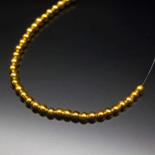 Load image into Gallery viewer, 18k Solid Gold Handmade Tribal Round Sphere Spacer Beads Strand 4mm 10pc