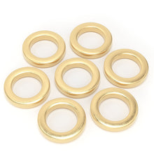 Load image into Gallery viewer, 5.5MM 19 Gauge 18K Solid Yellow Gold Round CLOSED Jump Ring Finding Brushed Finish