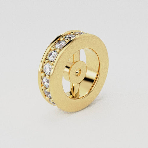 Reserved - Single row Diamond 10mm bead with 1mm hole