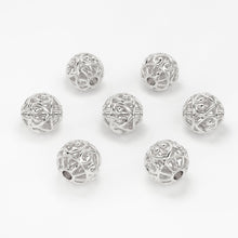 Load image into Gallery viewer, 2pc Dainty Designer Solid Gold 14k 18k Handmade Gold Spacer Bead Jewelry Making Supply available in 5mm St Patricks Day