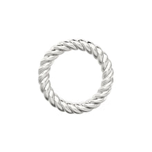 Load image into Gallery viewer, 3mm Twisted Rope Design 14k 18k Solid Gold Jump Ring Bail / Gold Finding / Jewelry Making Supply / Essential Supply St Patricks Day