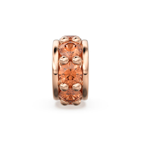 5mm 14k Solid Yellow Gold Diamond Eternity Wheel Rondelle Spacer Finding Beads St Patricks Day
