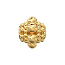 Load image into Gallery viewer, 7.50mm Designer Round Sphere Design Solid Yellow Gold Spacer Beads - Jalvi & Co.