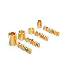 Load image into Gallery viewer, 14k Solid Gold Tube Spacer Beads Stringing Jewelry Crimp Beads St Patricks Day