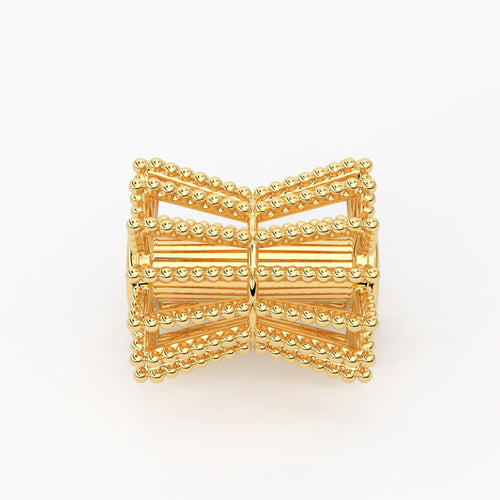 1pc Bicone 18k Solid Yellow Gold Beads / Handmade Spacer 14k Fancy Beautiful 6.50mm Cone Beads In Solid Gold St Patricks Day