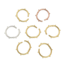 Load image into Gallery viewer, Bauble Clicker Gold Charm Holder Clasp / 14K Solid Gold Connector / Necklace Connector Clasp Lock / Charm holder / Solid Gold Charms Clasp - Jalvi & Co.