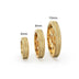 Textured 18k Solid Yellow Gold Spacer Beads / Jewelry Making Handmade Supplies / 14k Gold Wheel Tyre Findings - Jalvi & Co.