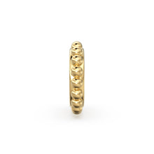 Load image into Gallery viewer, Milgrain 14k 18k Solid Yellow Gold Spacer Beads / Jewelry Making Supplies / Handmade Gold Wheel Tyre Findings