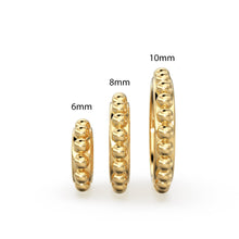Load image into Gallery viewer, Milgrain 14k 18k Solid Yellow Gold Spacer Beads / Jewelry Making Supplies / Handmade Gold Wheel Tyre Findings - Jalvi & Co.