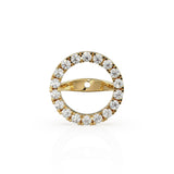 Diamond Solid Gold Earring Jacket for 8mm Round Pearl Beads or 1ct Diamond / Solid Gold Diamond Earring Findings