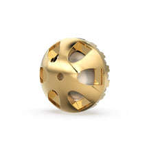 Load image into Gallery viewer, 1pc Diamond Solid Gold Earring Jacket for 7mm Round Pearl Beads / 1ct Diamond Solid Gold Earring Jacket Findings St Patricks Day