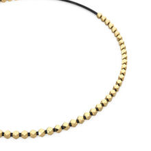Load image into Gallery viewer, 1.5mm 18k Solid Yellow Gold Petite Faceted Nuggets Findings Beads 3&quot; Strand (48)