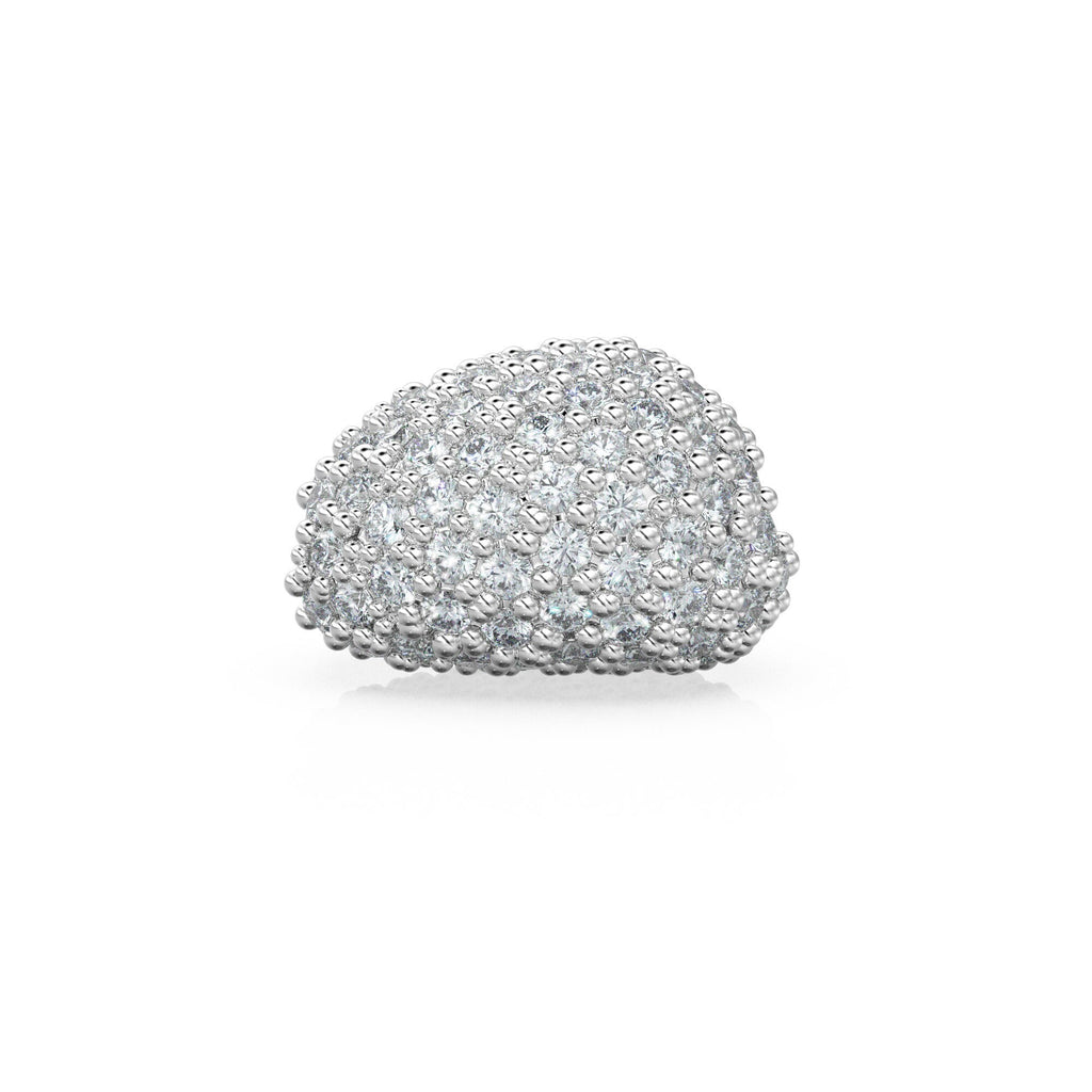 Nugget Real Diamond 18k Solid Gold Tumble Spacer Handmade Beads for Jewelry Making - Charms for Bracelet - Beads for Necklace - Jalvi & Co.