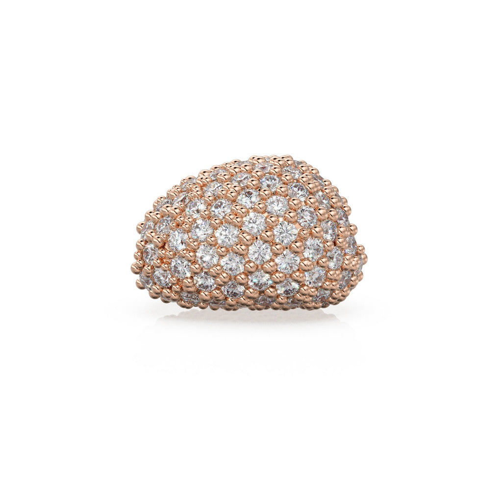 Nugget Real Diamond 18k Solid Gold Tumble Spacer Handmade Beads for Jewelry Making - Charms for Bracelet - Beads for Necklace - Jalvi & Co.