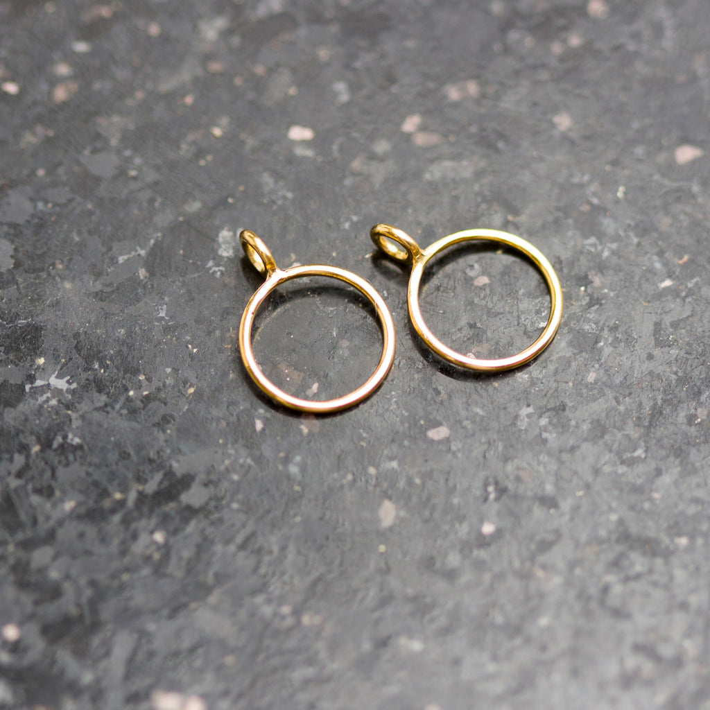 18k / 14k Gold Charm Connector, Works as bail, Necklace Chain Connector, DIY Findings, Jewelry Component, Price Per Piece St Patricks Day