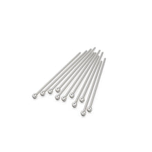 Load image into Gallery viewer, 27 gauge 18k Solid Yellow Gold 20MM 0.8 INCH Ball Headpin Quantity: (2) or (10) or (50) St Patricks Day