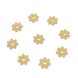 4.25mm 18k Solid Yellow Gold Daisy Star Spacer Findings Quantity: (1) or (5) St Patricks Day