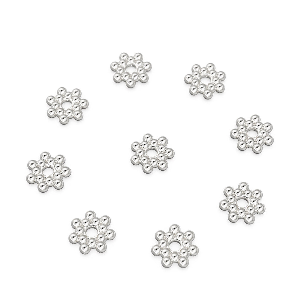 4.25mm 18k Solid Yellow Gold Daisy Star Spacer Findings Quantity: (1) or (5) St Patricks Day