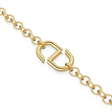 Load image into Gallery viewer, HUGE BIG 25mm 14K Solid Gold Mariner Link Connector / White Gold Solid Gold Charm Holder / Mariner Link Openable Charm / Connector Clasp - Jalvi & Co.