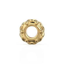 Load image into Gallery viewer, 4mm Wire Rondelle Bead 18k Solid Yellow Gold Spacer Beads / Jewelry Making Handmade Supplies / 14k Gold Findings St Patricks Day