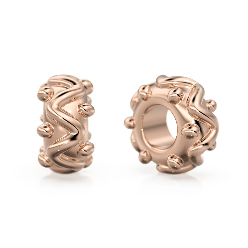 4mm Wire Rondelle Bead 18k Solid Yellow Gold Spacer Beads / Jewelry Making Handmade Supplies / 14k Gold Findings - Jalvi & Co.