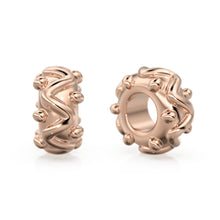 Load image into Gallery viewer, 4mm Wire Rondelle Bead 18k Solid Yellow Gold Spacer Beads / Jewelry Making Handmade Supplies / 14k Gold Findings - Jalvi & Co.