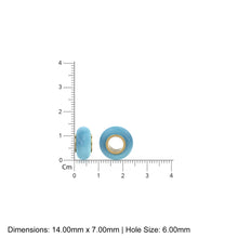 Load image into Gallery viewer, Aqua Chalcedony Bead, Chalcedony Bead Gold Core, Natural Chalcedony Bead, Gold Charm Gemstone Bead Pendant, Small Hole Bead, Big Hole Bead - Jalvi & Co.