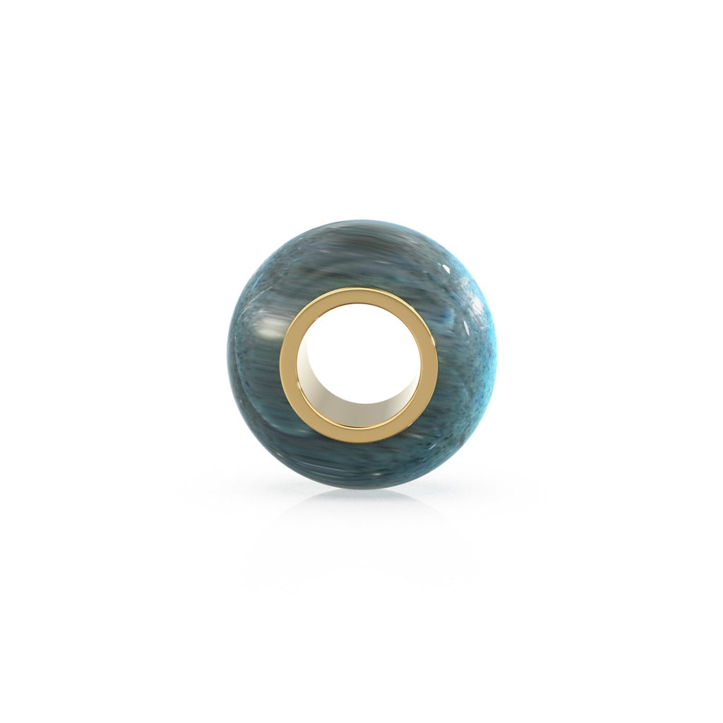 Labradorite Beads, Labradorite Bead Gold Core, Natural Labradorite Bead, Gold Charm Gemstone Bead Pendant, Small Hole Bead, Big Hole Bead - Jalvi & Co.