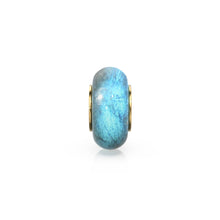 Load image into Gallery viewer, Labradorite Beads, Labradorite Bead Gold Core, Natural Labradorite Bead, Gold Charm Gemstone Bead Pendant, Small Hole Bead, Big Hole Bead - Jalvi & Co.