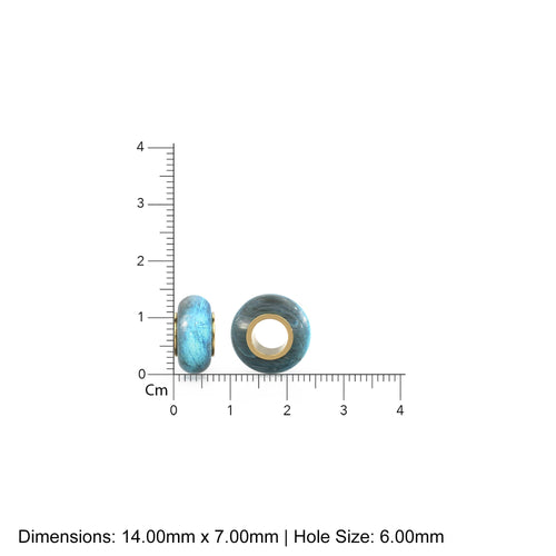 Labradorite Beads, Labradorite Bead Gold Core, Natural Labradorite Bead, Gold Charm Gemstone Bead Pendant, Small Hole Bead, Big Hole Bead - Jalvi & Co.