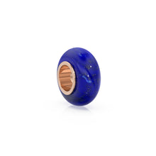 Load image into Gallery viewer, Lapis Lazuli Beads, Lapis Lazuli Bead Gold Core, Natural Lapis Lazuli Bead, Gold Charm Gemstone Bead Pendant, Small Hole Bead, Big Hole Bead - Jalvi & Co.