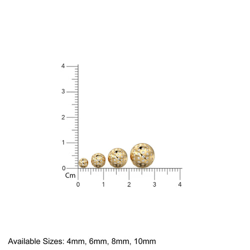 Flush Gypsy Setting Diamond Gold Beads / Handmade Diamond Rondelle Beads / Diamond Round Ball Sphere Beads / Gold Diamond Spacer Findings - Jalvi & Co.