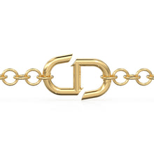 Load image into Gallery viewer, HUGE BIG 25mm 14K Solid Gold Mariner Link Connector / White Gold Solid Gold Charm Holder / Mariner Link Openable Charm / Connector Clasp - Jalvi & Co.