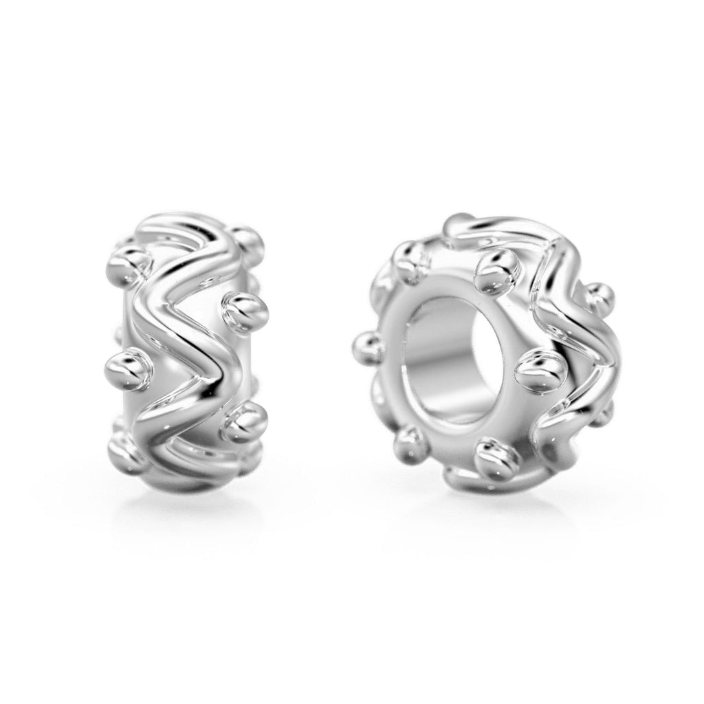 4mm Wire Rondelle Bead 18k Solid Yellow Gold Spacer Beads / Jewelry Making Handmade Supplies / 14k Gold Findings - Jalvi & Co.