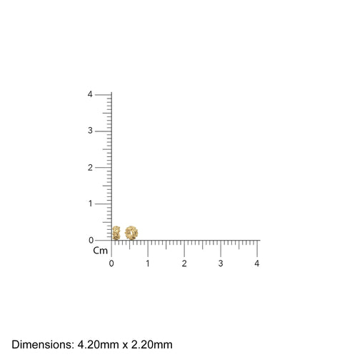 4mm Wire Rondelle Bead 18k Solid Yellow Gold Spacer Beads / Jewelry Making Handmade Supplies / 14k Gold Findings - Jalvi & Co.