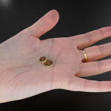 Load image into Gallery viewer, Real Green Emerald 18k Solid Gold Eternity Rondelle Wheel Spacer Handmade Beads - Jalvi & Co.