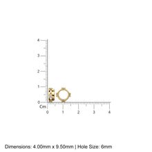 Load image into Gallery viewer, 9.5mm Real Diamond 18k Solid Gold Eternity Rondelle Wheel Spacer Handmade Large Hole Necklace Beads - Jalvi & Co.
