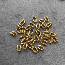 Load image into Gallery viewer, 14k Solid Yellow Gold Wire Guard Cord Cover Protector Stringing Finding With 0.6mm Holes 10pc St Patricks Day