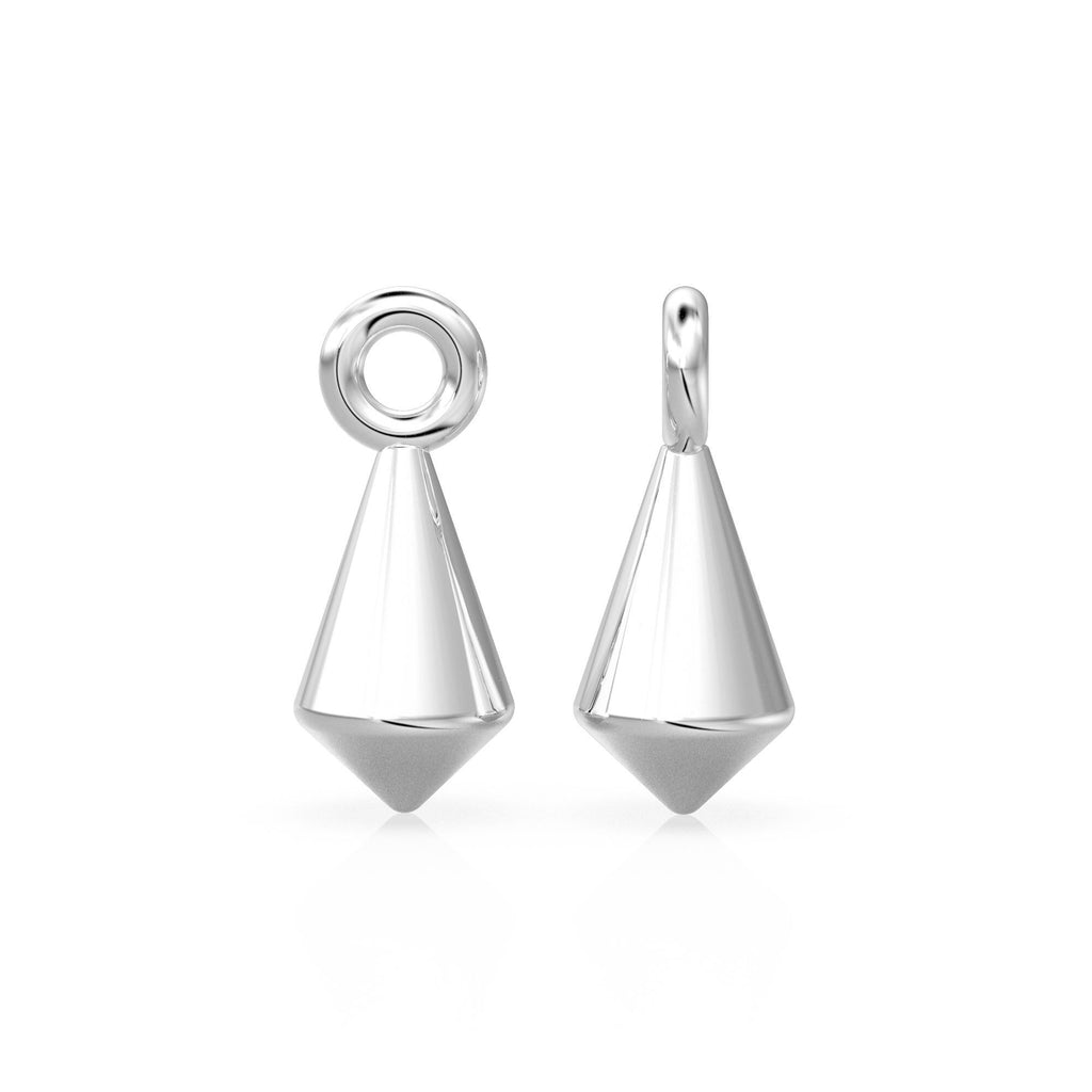 14K Yellow Gold Kite-Shaped Component - 7.3mm x 3.2mm