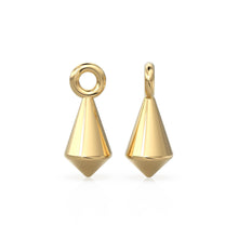 Load image into Gallery viewer, 14K Yellow Gold Kite-Shaped Component - 7.3mm x 3.2mm