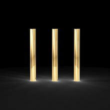 Load image into Gallery viewer, 18k Solid Yellow Gold Tube Beads 11mm Smooth Spacer Beads for Jewelry Making – 5 Pieces Craft Supplies