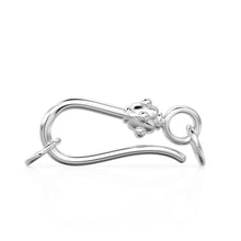 Load image into Gallery viewer, 20mm HUGE Tribal Hook 18k Solid Gold Clasp / Handmade Old Fashioned Antique Lock for Necklace / Jewelry Making Supplies / Findings