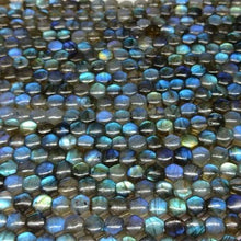 Load image into Gallery viewer, Natural Labradorite Smooth Hexagon Gemstone Loose Briolette Pair Beads 7mm - Jalvi &amp; Co.