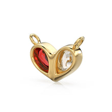 Load image into Gallery viewer, 0.70ct Jumbo Sweetheart Ruby Diamond Heart Solid Gold Pendant Gift for him or her / Love Charm - Jalvi &amp; Co.