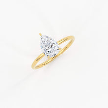 Load image into Gallery viewer, 1.02 Carat Pear Cut Diamond Engagement Ring / Solitaire Pear Cut Diamond / Natural Diamond Prong Set Promise Ring / Proposal 14k Gold Ring - Jalvi &amp; Co.