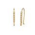 1 Diamond Set Ear Wires Finding 16.45mm 21 GAUGE 14k 18k Solid Gold Brilliant Round Diamond Earring - Jalvi & Co.