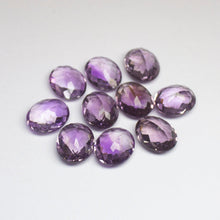 Load image into Gallery viewer, 1 matching pair Natural Pink Amethyst Faceted Oval Cut Shape Loose Gemstone 17x14mm - Jalvi &amp; Co.