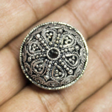 Load image into Gallery viewer, 1 Tribal Huge Spacer Bead Antique Silver Tone - Jalvi &amp; Co.