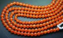 Load image into Gallery viewer, 10 Inch Strand, Very Rare, Finest Carnelian Micro Faceted Balls Beads, 8mm - Jalvi &amp; Co.