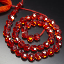 Load image into Gallery viewer, 10 inches, 5mm, Red Zircon Faceted Coin Briolette Beads Strand, Zircon Beads - Jalvi &amp; Co.